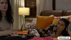 play Latina TS Eva Maxim Fucks and Sucks Anna De Villes' Pussy